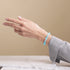 Sky Blue | .925 Sterling Silver | Deluxe Firefly Glass Mushroom Bracelet